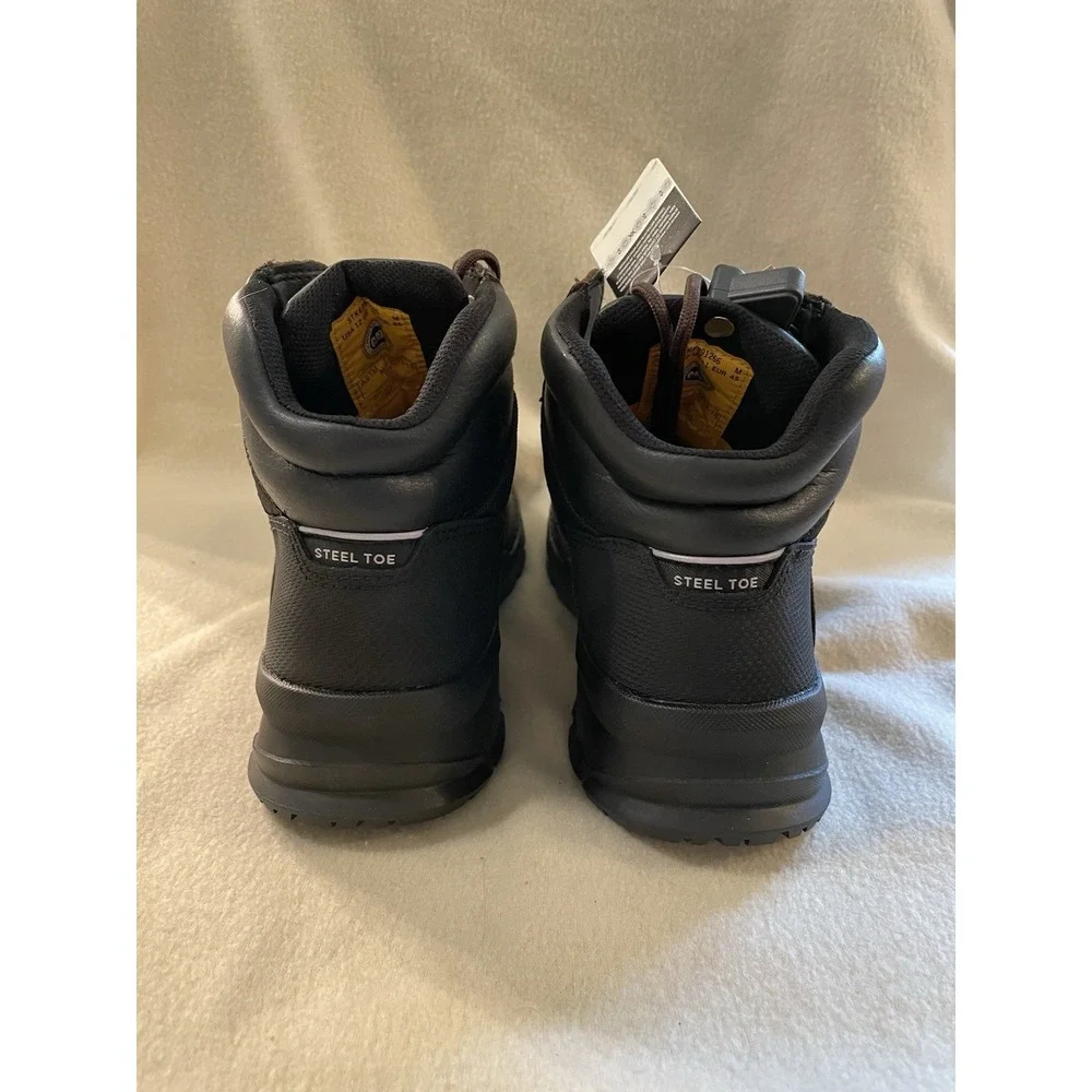 CATERPILLAR CAT MENS Shoes 12 BROWN Charge Steel Toe Boots WORK WEAR Medium NWT